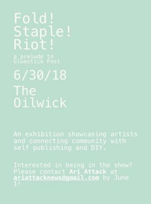 Fold! Staple! Riot! Seeks Artists for Exhibition