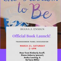 Author Diana Ensign: "The Freedom to Be" Official Book Launch & Panel Discussion!