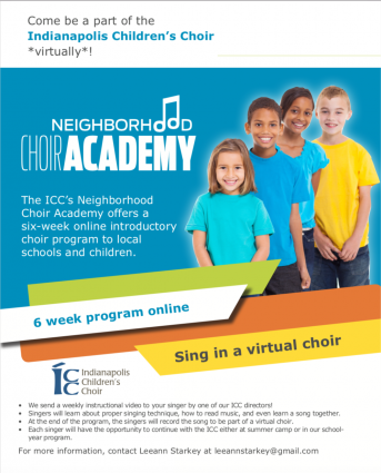 Gallery 1 - Indianapolis Children's Choir