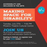FREE Accessibility and Inclusion in the Theatre Workshop