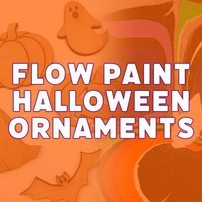 Flow Paint Halloween Ornaments