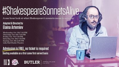 Butler Theatre presents #ShakespeareSonnetsAlive