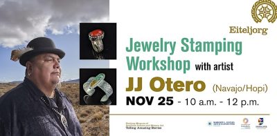 Jewelry Stamping Workshop with artist JJ Otero (Navajo/Hopi)