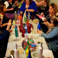 A Bottle Poppin' Painting Party