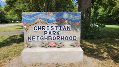 Christian Park Neighborhood Sign