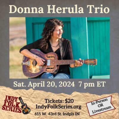 Donna Herula Trio in concert at the Indy Folk Series