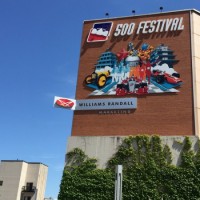 100th Running Celebration Mural at the 500 Festival